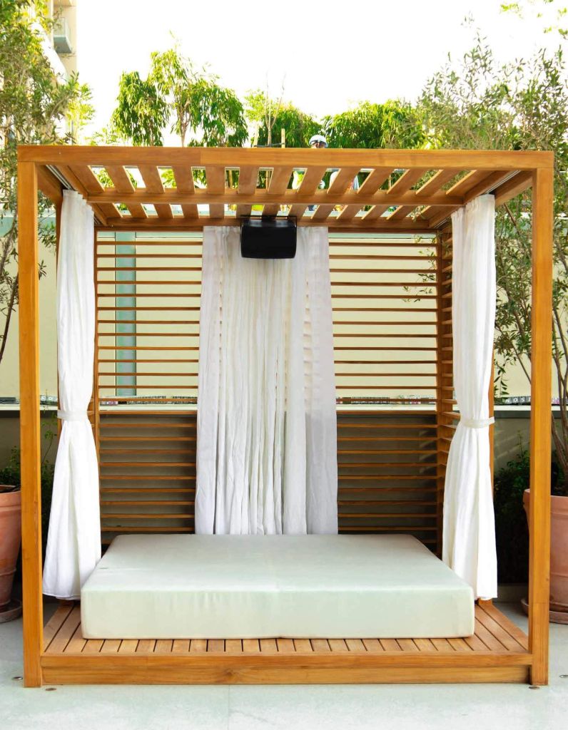 Small pool cabana